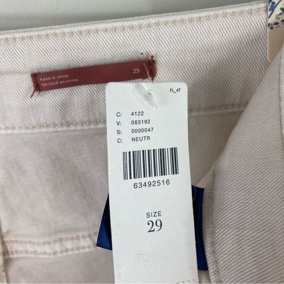 ANTHROPOLOGIE denim | Pilcro The Icon Flare Jeans | Ivory Beige | size 29 | NWT - Picture 11 of 11